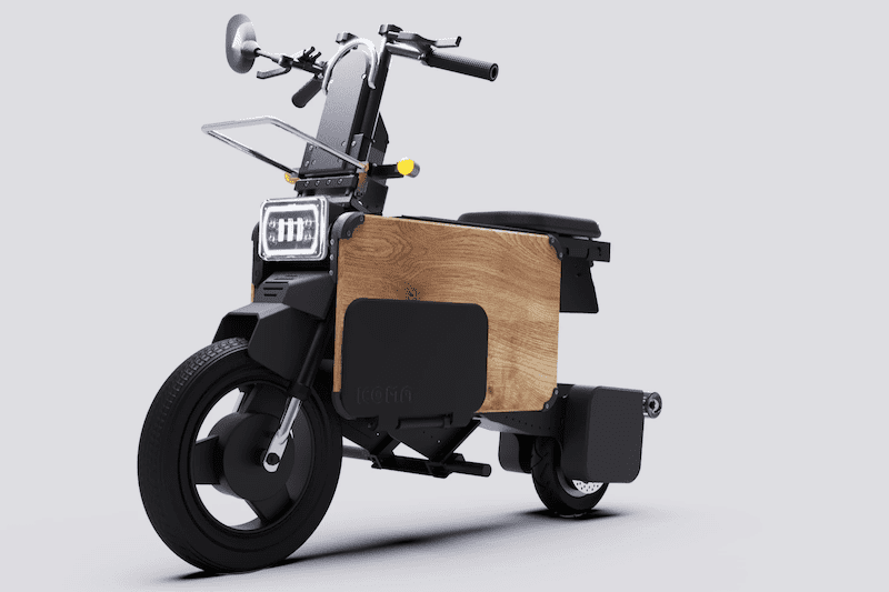 日本可折叠摩托车改装成便于携带的方形